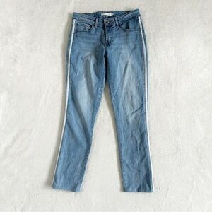 Levi’s classic mid rise skinny sparkle side denim jeans size 28